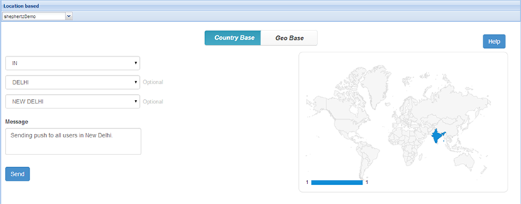 Geo-location based Push Notifications